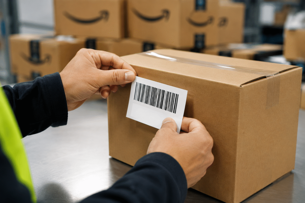 Applying FNSKU labels to Amazon FBA products
