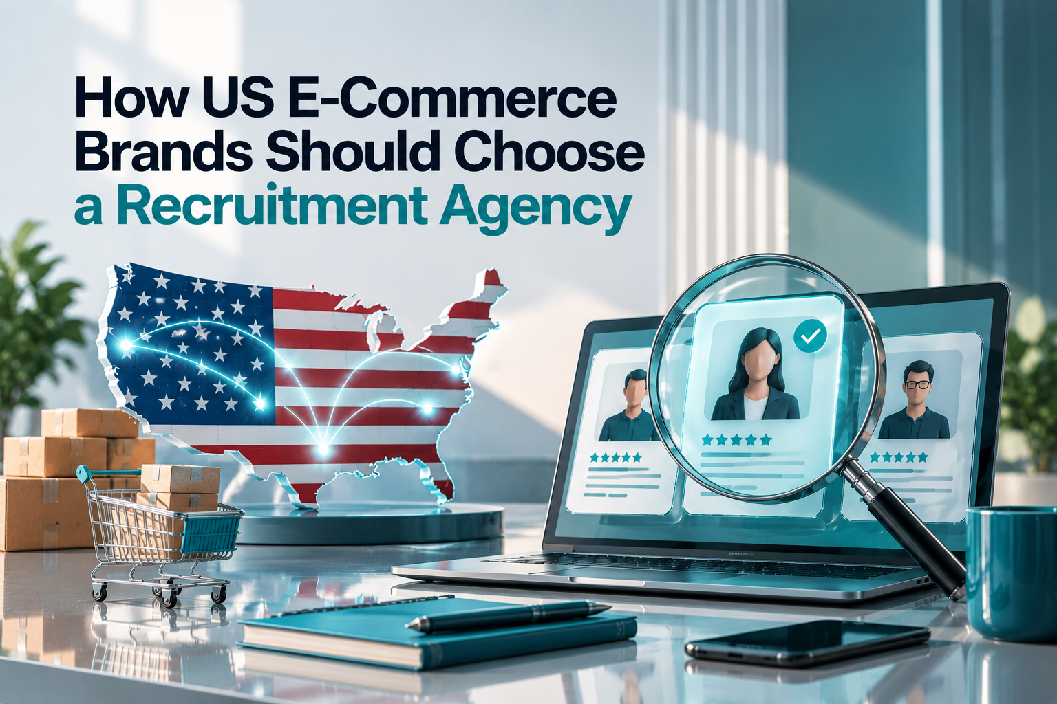 US eCommerce team comparing local and international recruitment options