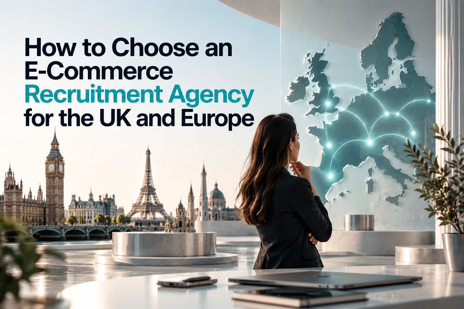 eCommerce hiring team comparing recruitment options across the UK and Europe